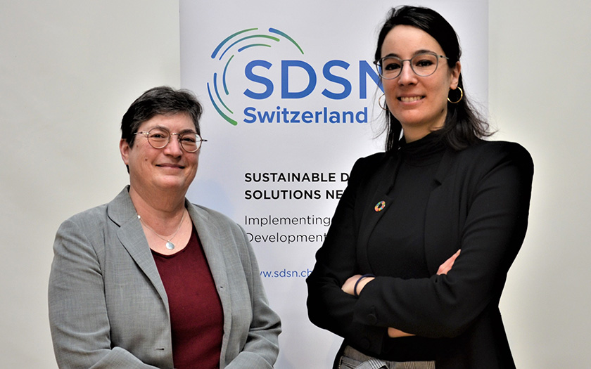 Janet Hering, Director of Eawag, and Océane Dayer, WWF Switzerland